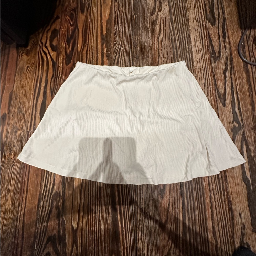 SKIMS RIBBED SKORT CREAM Women's Skirt